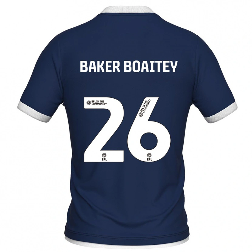 Danxen Dětské Benicio Baker #26 Tmavě Modrá Bílá Domů Hráčské Dresy 2025/26 Dres