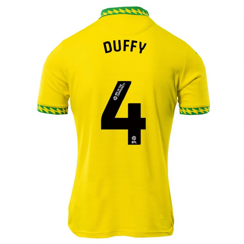 Danxen Dětské Shane Duffy #4 Bílá Zelená Domů Hráčské Dresy 2025/26 Dres