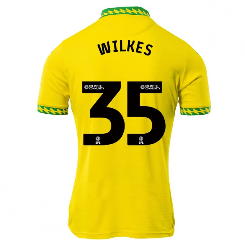 Danxen Dětské Reece Wilkes #35 Bílá Zelená Domů Hráčské Dresy 2025/26 Dres