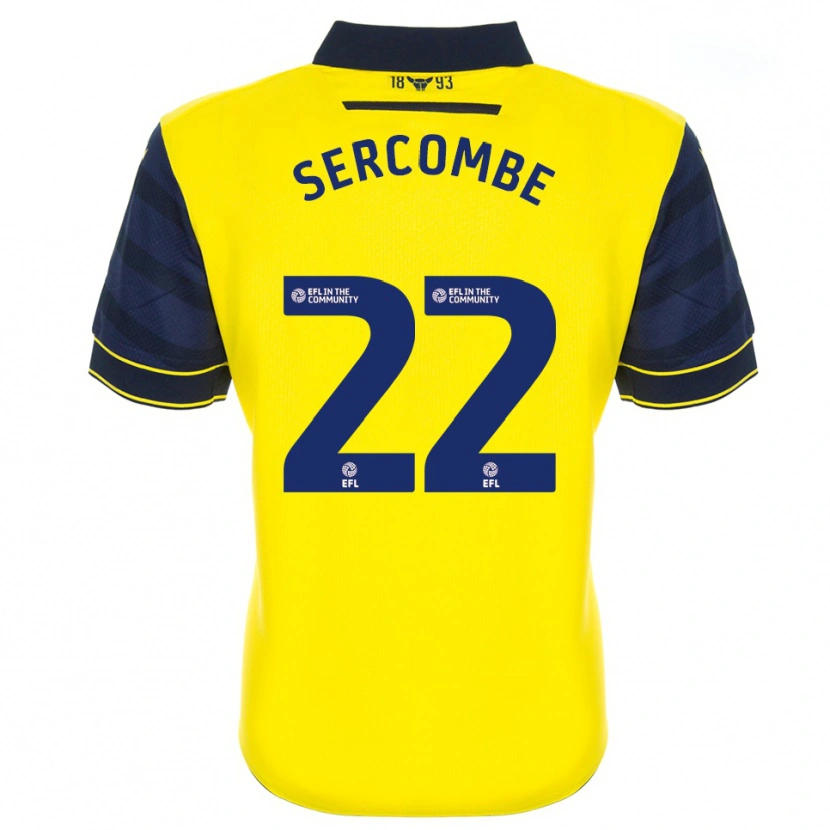 Danxen Dětské Paris Sercombe #22 Žlutá Tmavě Modrá Domů Hráčské Dresy 2025/26 Dres