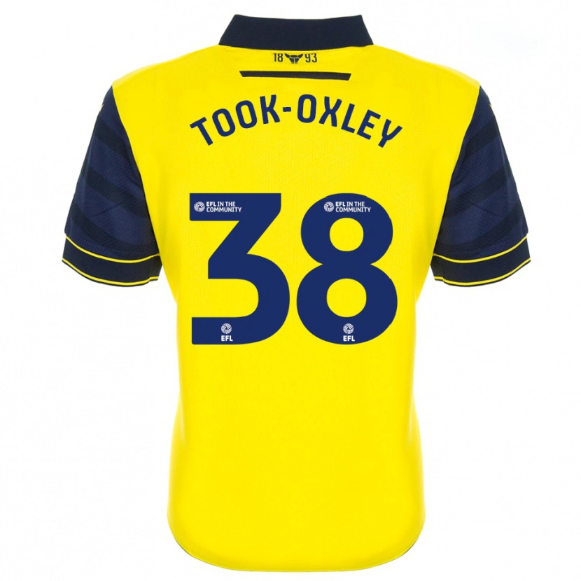 Danxen Dětské Zaide Took-Oxley #38 Žlutá Tmavě Modrá Domů Hráčské Dresy 2025/26 Dres