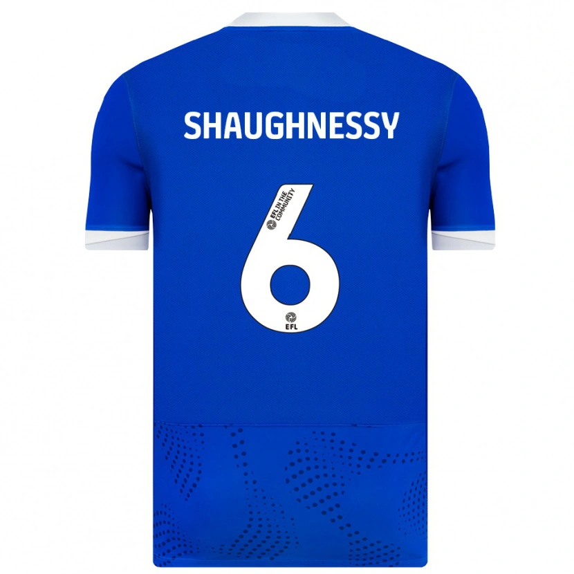 Danxen Dětské Conor Shaughnessy #6 Modrá Bílá Domů Hráčské Dresy 2025/26 Dres