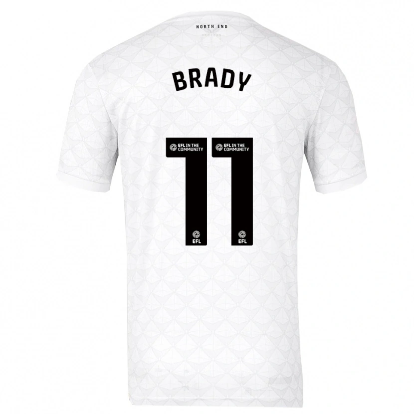 Danxen Dětské Robbie Brady #11 Bílá Červená Domů Hráčské Dresy 2025/26 Dres