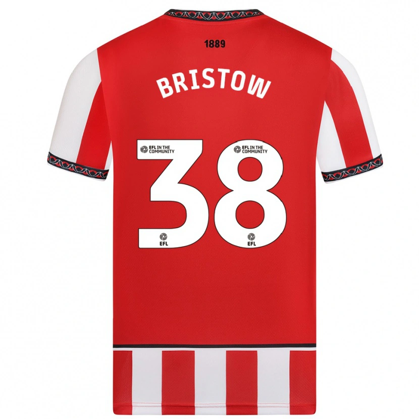 Danxen Dětské Tilly Bristow #38 Červená Bílá Domů Hráčské Dresy 2025/26 Dres