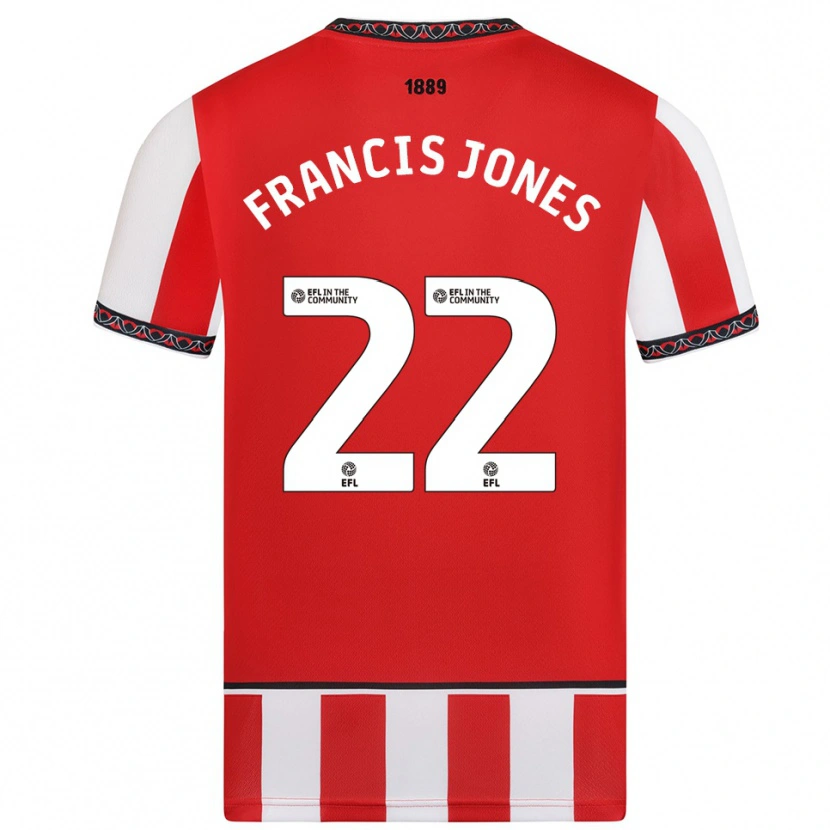 Danxen Dětské Maria Francis-Jones #22 Červená Bílá Domů Hráčské Dresy 2025/26 Dres
