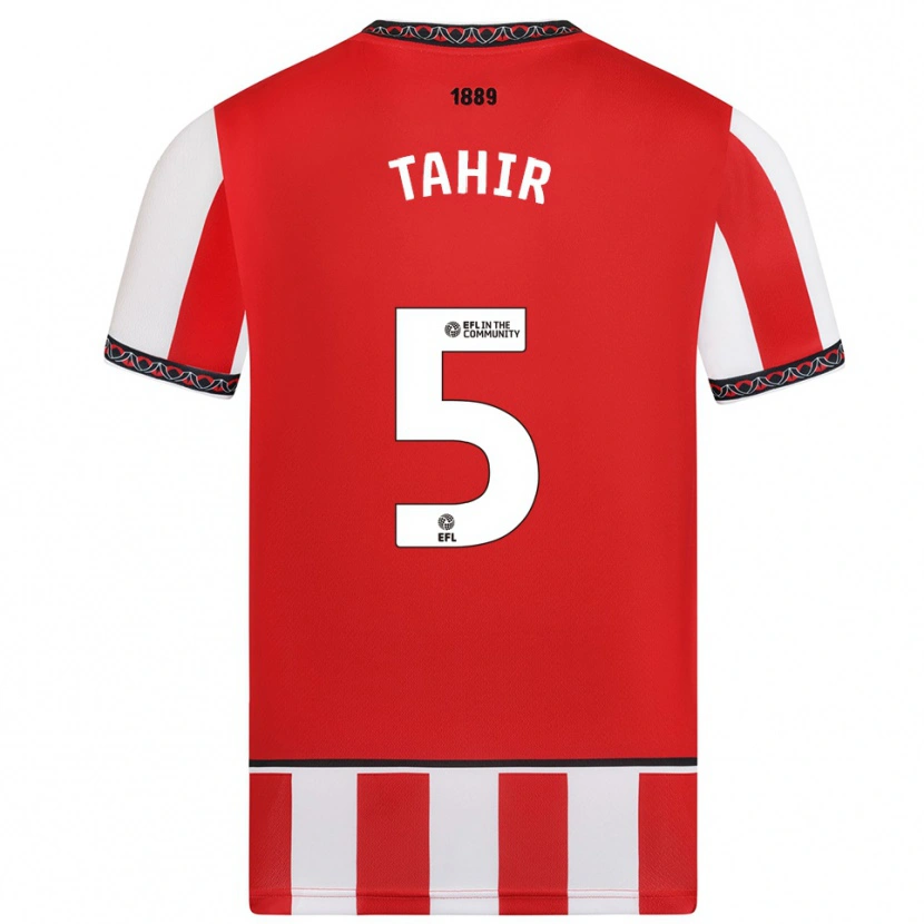 Danxen Dětské Zain Tahir #5 Červená Bílá Domů Hráčské Dresy 2025/26 Dres