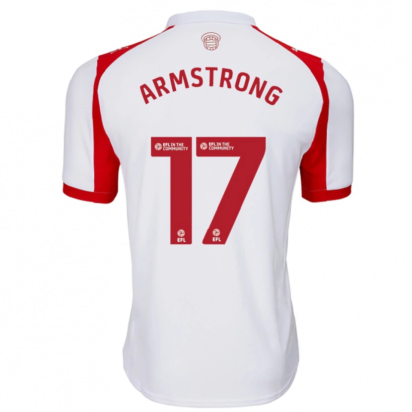 Danxen Dětské Stuart Armstrong #17 Bílá Červená Domů Hráčské Dresy 2025/26 Dres