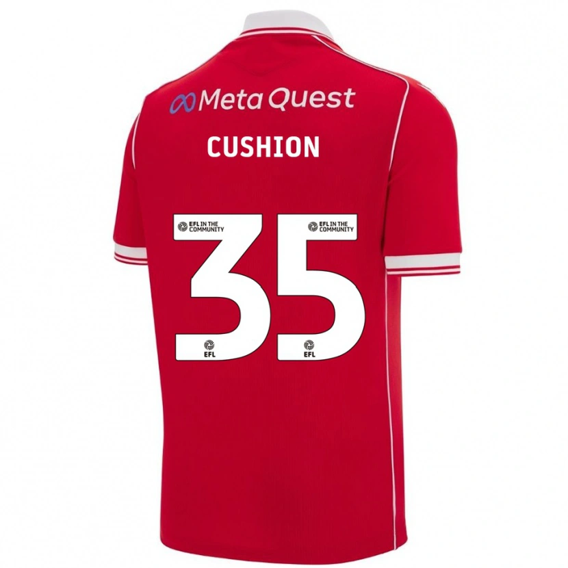 Danxen Dětské Owen Cushion #35 Červená Bílá Domů Hráčské Dresy 2025/26 Dres