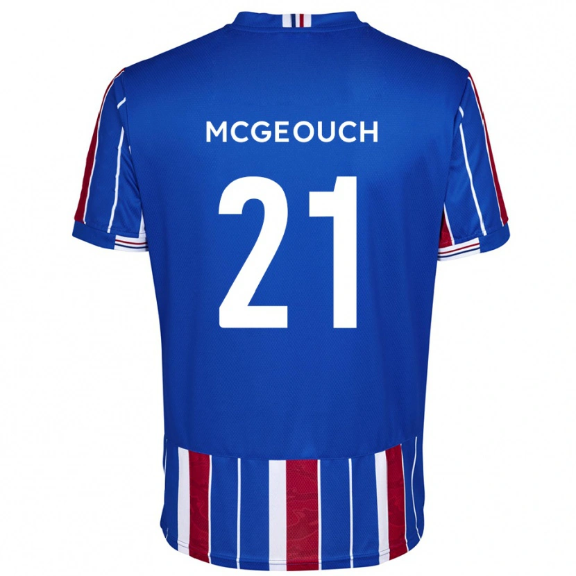 Danxen Dětské Dylan Mcgeouch #21 Modrá Červená Bílá Domů Hráčské Dresy 2025/26 Dres