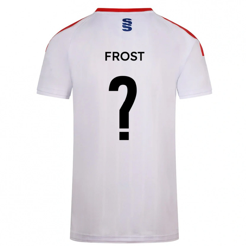 Danxen Dětské Alex Frost #0 Bílá Tmavě Modrá Domů Hráčské Dresy 2025/26 Dres