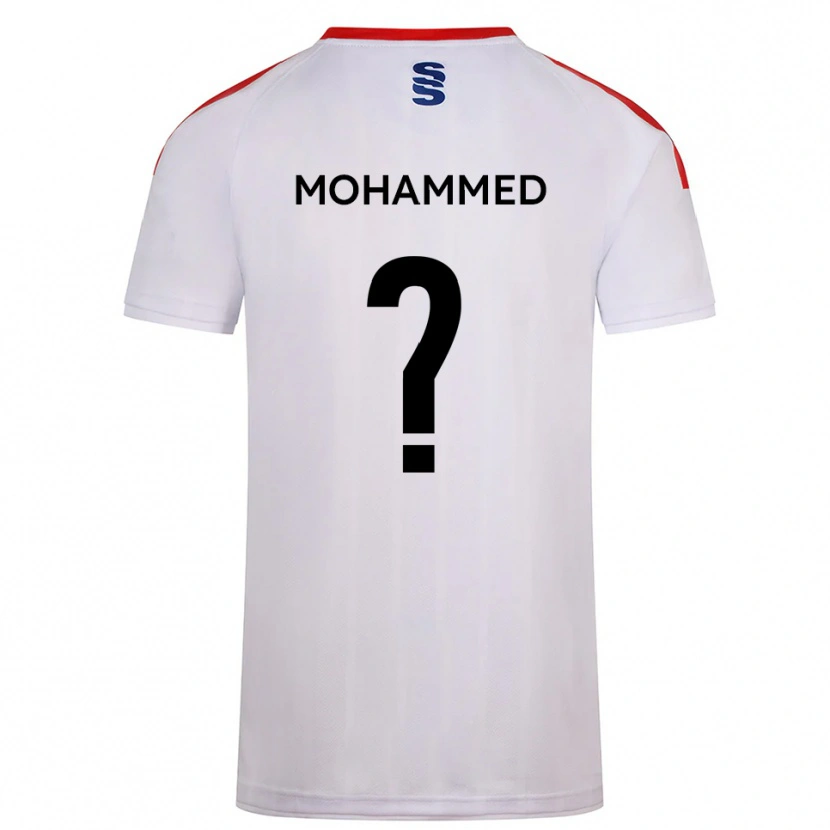 Danxen Dětské Faris Mohammed #0 Bílá Tmavě Modrá Domů Hráčské Dresy 2025/26 Dres