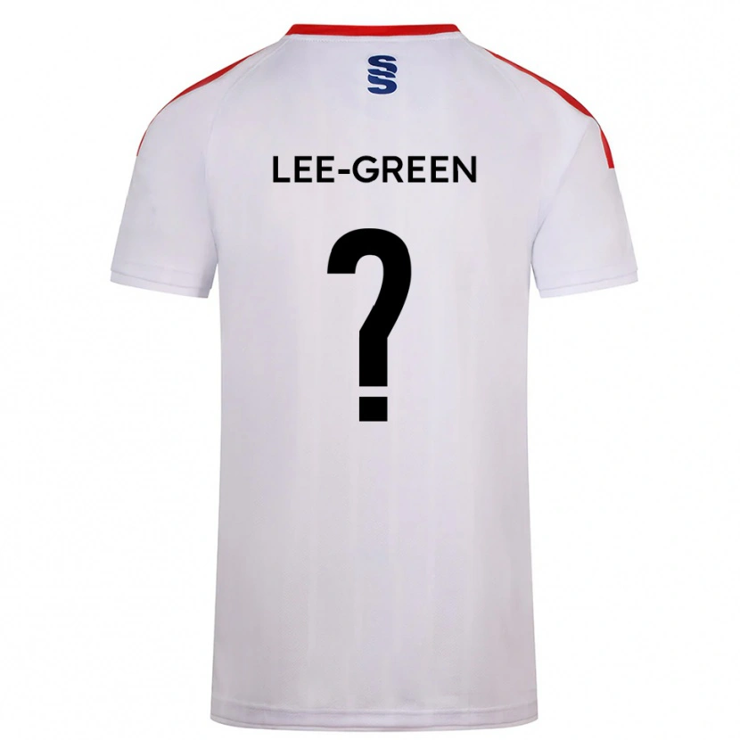 Danxen Dětské Alex Lee-Green #0 Bílá Tmavě Modrá Domů Hráčské Dresy 2025/26 Dres