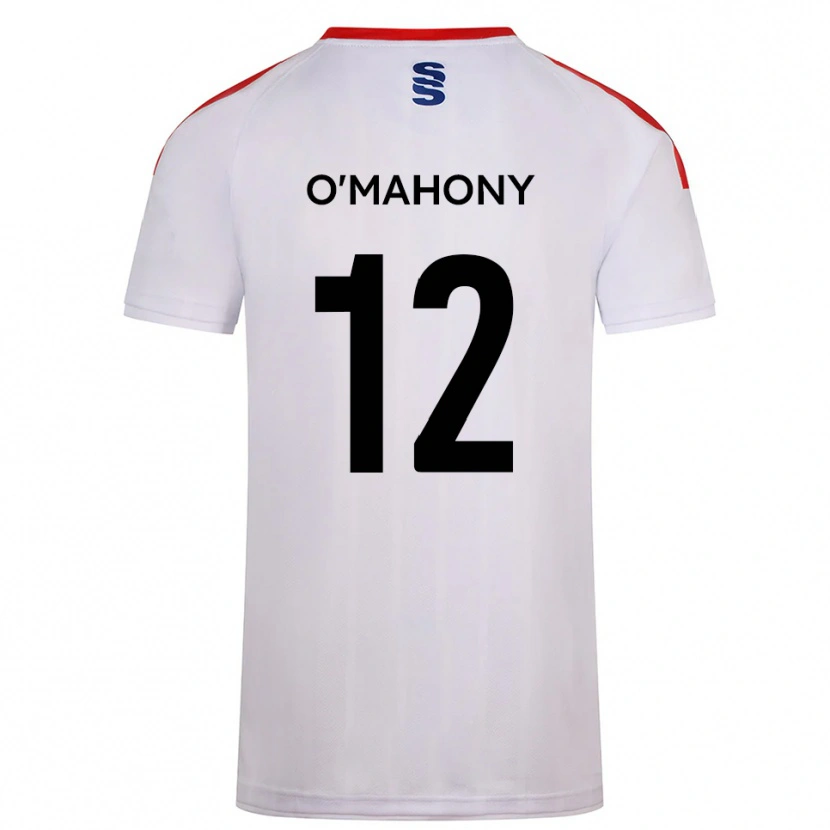 Danxen Dětské Orlaith O'mahony #12 Bílá Tmavě Modrá Domů Hráčské Dresy 2025/26 Dres