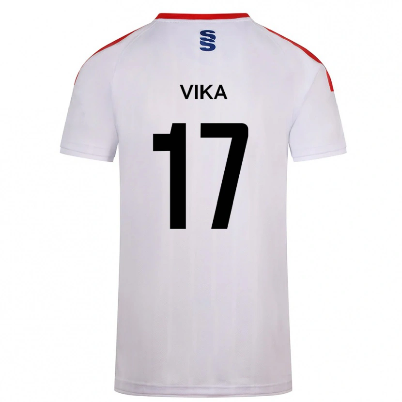 Danxen Dětské Destin Vika #17 Bílá Tmavě Modrá Domů Hráčské Dresy 2025/26 Dres
