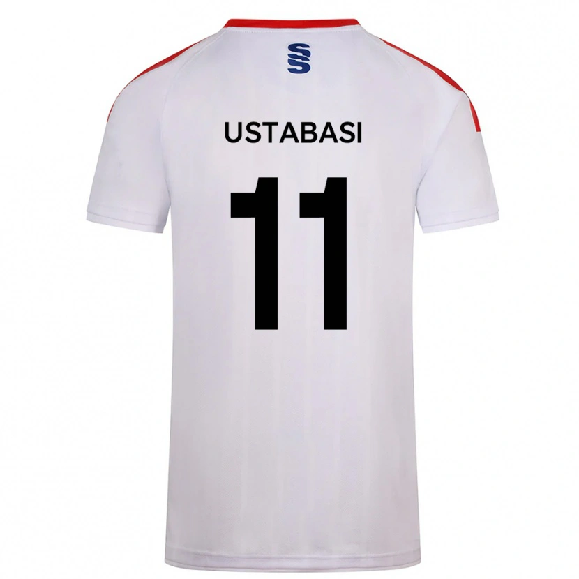 Danxen Dětské Jonathan Ustabasi #11 Bílá Tmavě Modrá Domů Hráčské Dresy 2025/26 Dres