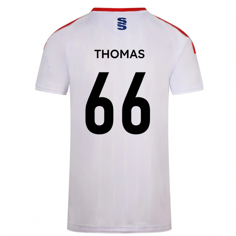 Danxen Dětské Luca Thomas #66 Bílá Tmavě Modrá Domů Hráčské Dresy 2025/26 Dres