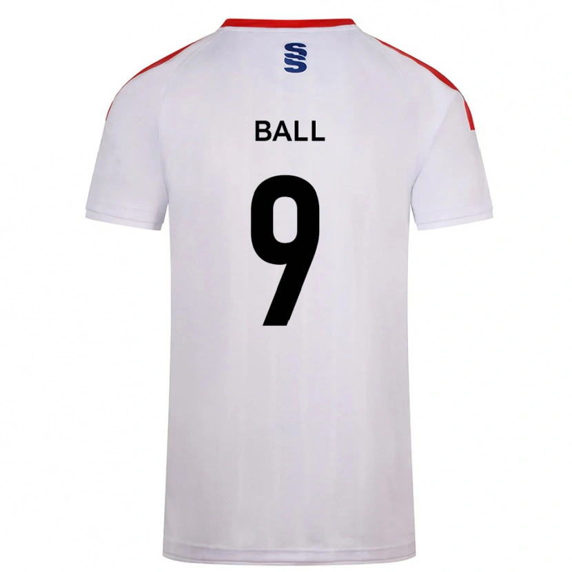 Danxen Dětské Theo Ball #9 Bílá Tmavě Modrá Domů Hráčské Dresy 2025/26 Dres
