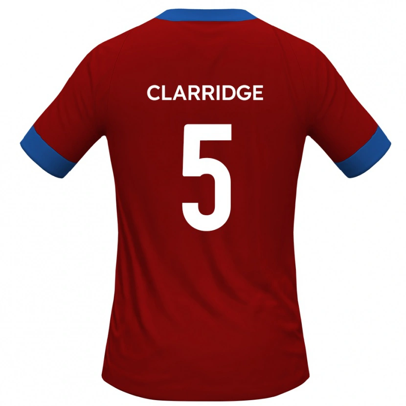 Danxen Dětské James Clarridge #5 Červená Modrá Domů Hráčské Dresy 2025/26 Dres