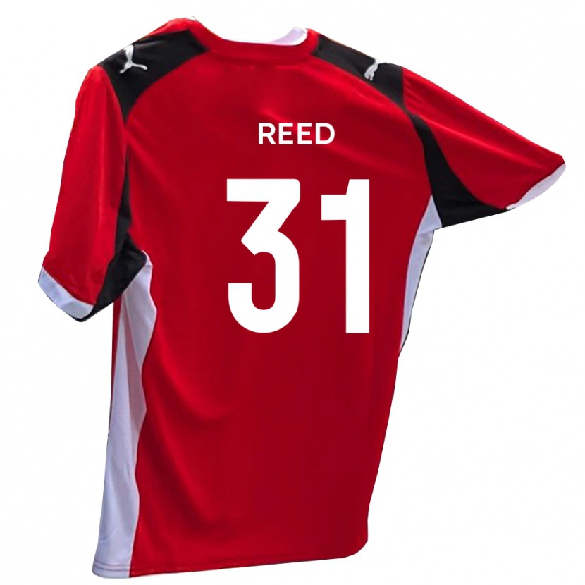 Danxen Dětské Sam Reed #31 Červená Bílá Domů Hráčské Dresy 2025/26 Dres
