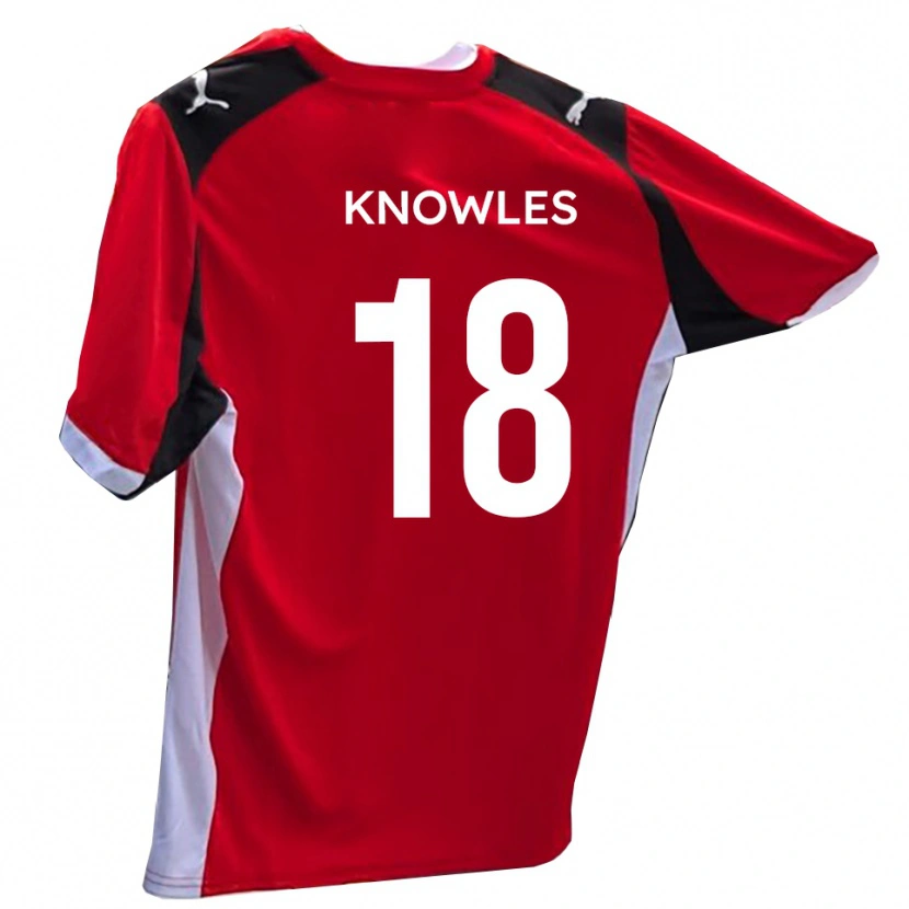 Danxen Dětské Jimmy Knowles #18 Červená Bílá Domů Hráčské Dresy 2025/26 Dres