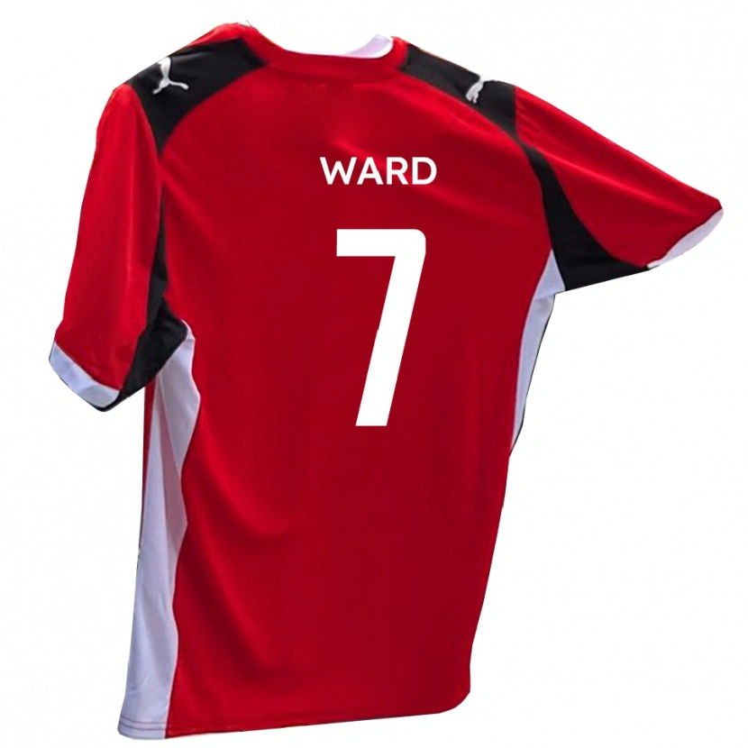 Danxen Dětské Keaton Ward #7 Červená Bílá Domů Hráčské Dresy 2025/26 Dres