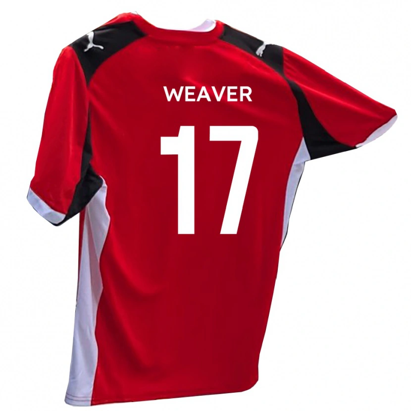 Danxen Dětské Lucas Weaver #17 Červená Bílá Domů Hráčské Dresy 2025/26 Dres