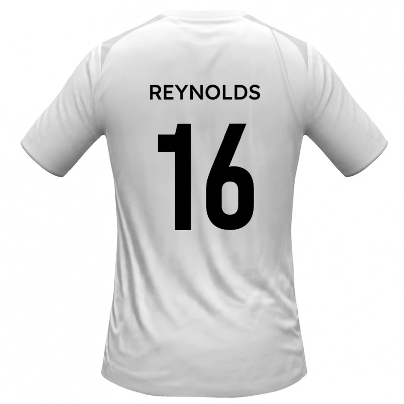 Danxen Dětské Callum Reynolds #16 Bílá Šedá Domů Hráčské Dresy 2025/26 Dres