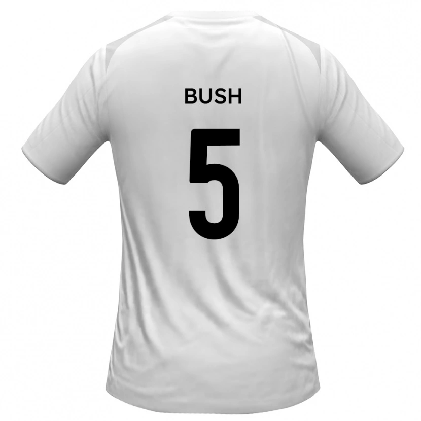 Danxen Dětské Chris Bush #5 Bílá Šedá Domů Hráčské Dresy 2025/26 Dres