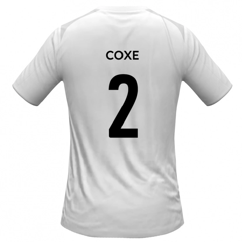 Danxen Dětské Cameron Coxe #2 Bílá Šedá Domů Hráčské Dresy 2025/26 Dres