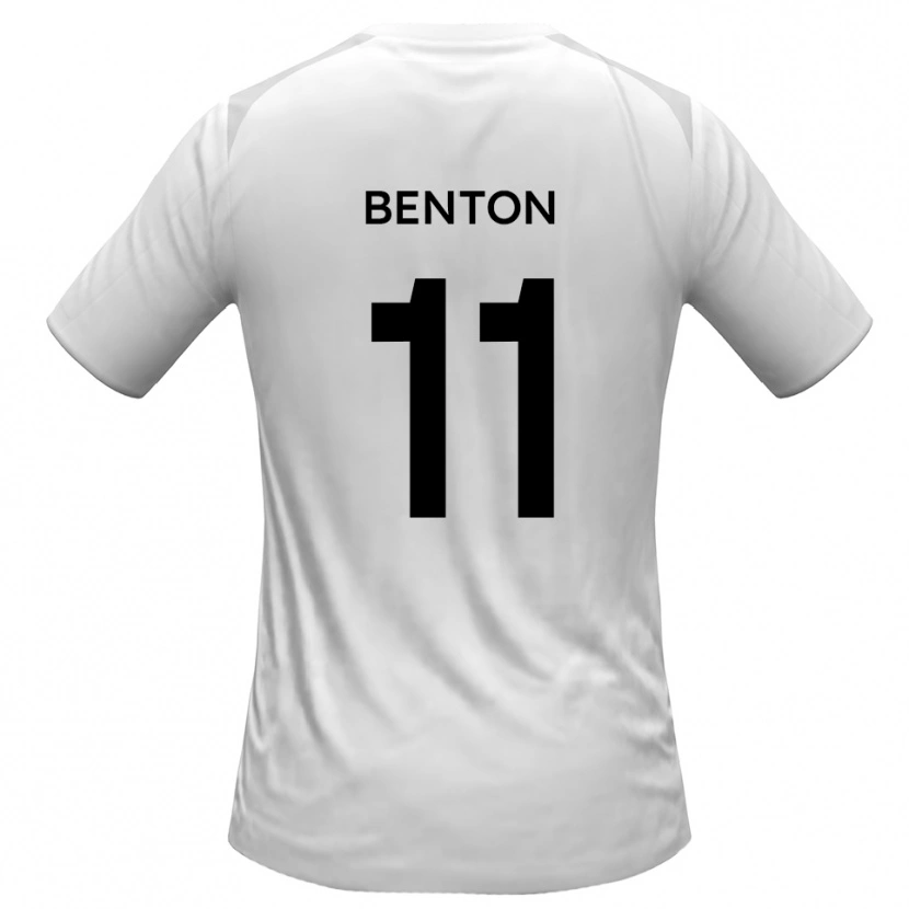 Danxen Dětské Jon Benton #11 Bílá Šedá Domů Hráčské Dresy 2025/26 Dres