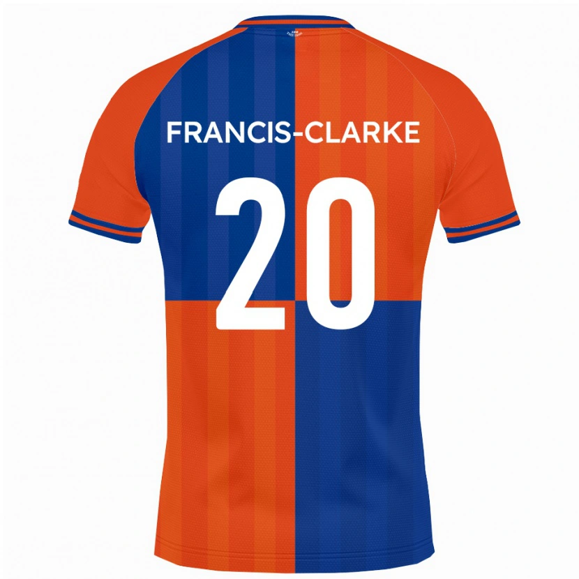 Danxen Dětské Aidan Francis-Clarke #20 Oranžová Královská Modř Domů Hráčské Dresy 2025/26 Dres