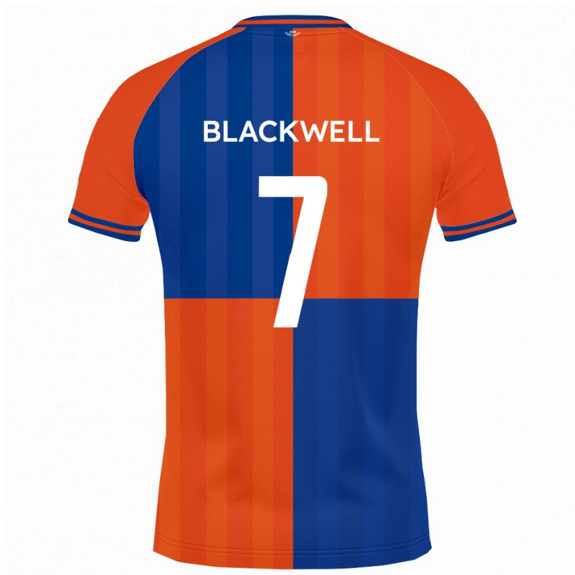 Danxen Dětské Tom Blackwell #7 Oranžová Královská Modř Domů Hráčské Dresy 2025/26 Dres