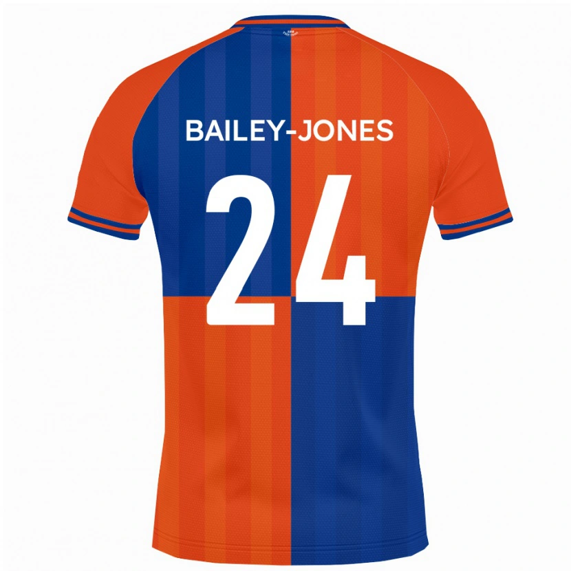 Danxen Dětské William Bailey-Jones #24 Oranžová Královská Modř Domů Hráčské Dresy 2025/26 Dres