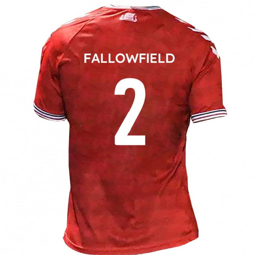 Danxen Dětské Ryan Fallowfield #2 Červená Bílá Domů Hráčské Dresy 2025/26 Dres