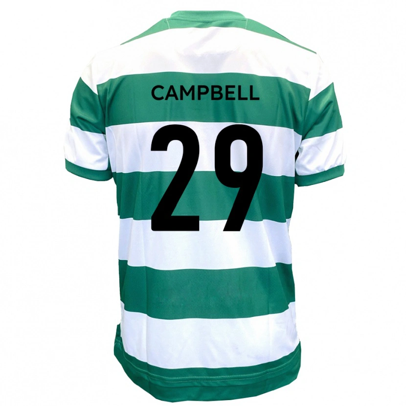 Danxen Dětské Tahvon Campbell #29 Zelená Bílá Domů Hráčské Dresy 2025/26 Dres