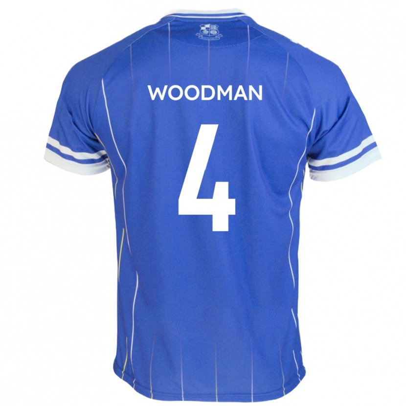 Danxen Dětské Deon Woodman #4 Královská Modrá Domů Hráčské Dresy 2025/26 Dres