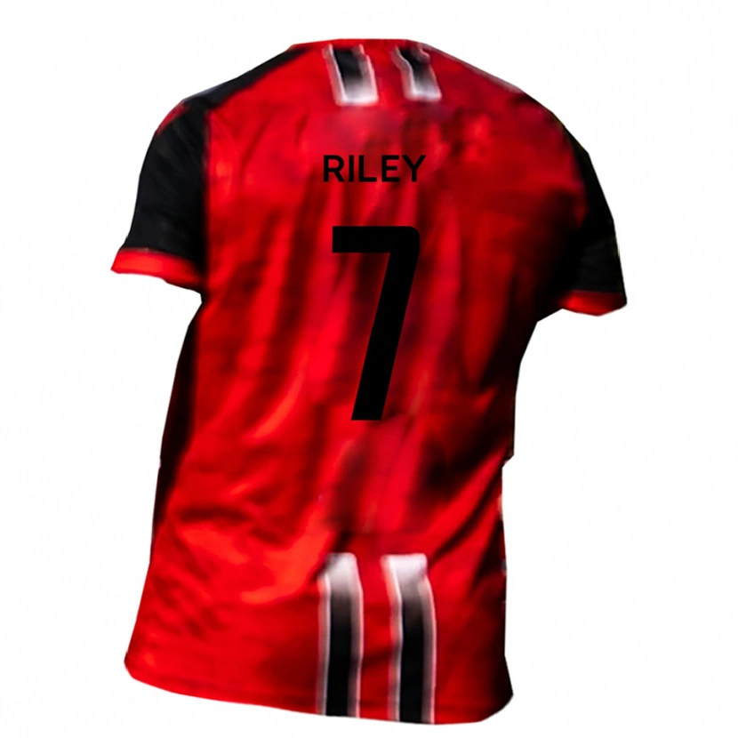 Danxen Dětské Joe Riley #7 Červená Černá Domů Hráčské Dresy 2025/26 Dres
