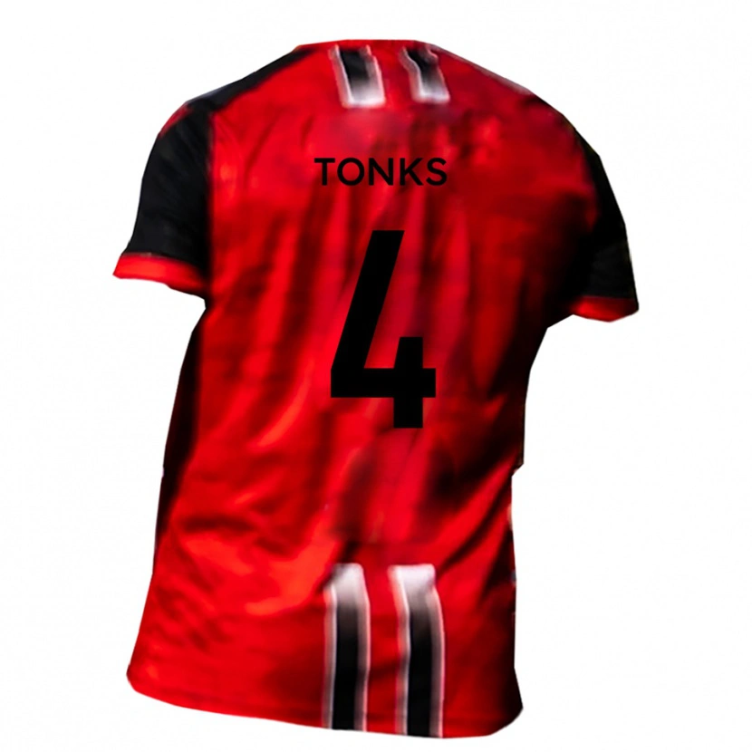 Danxen Dětské Tom Tonks #4 Červená Černá Domů Hráčské Dresy 2025/26 Dres