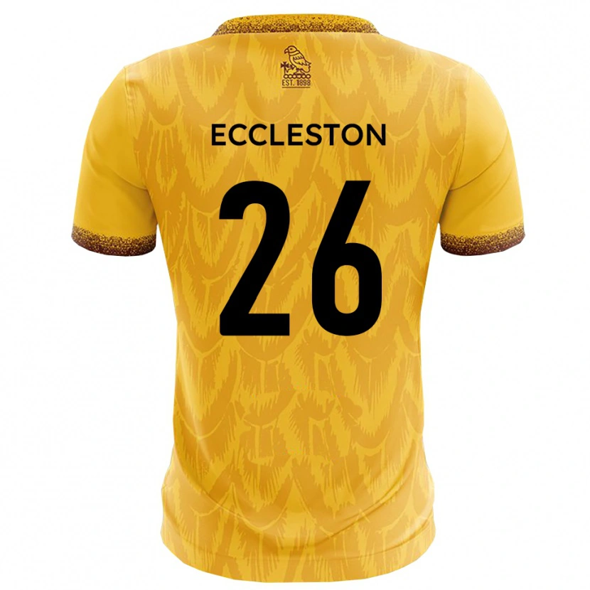 Danxen Dětské Junior Eccleston #26 Žlutá Hnědá Domů Hráčské Dresy 2025/26 Dres