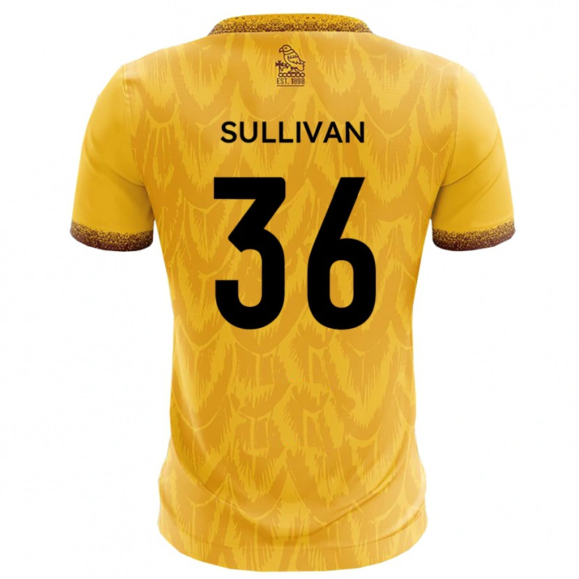 Danxen Dětské Cameron Sullivan #36 Žlutá Hnědá Domů Hráčské Dresy 2025/26 Dres