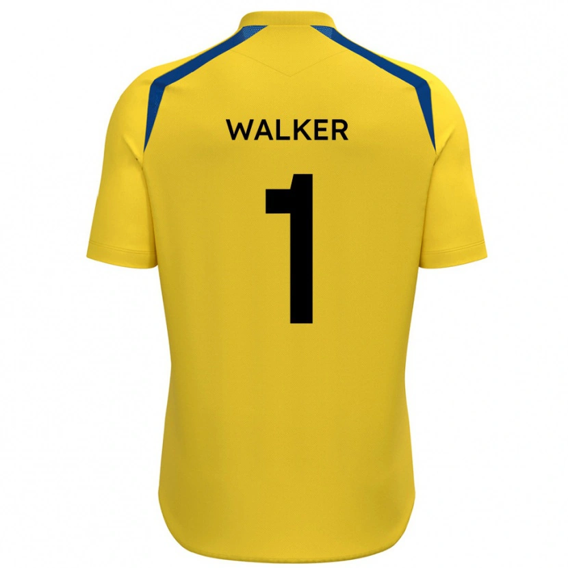 Danxen Dětské Laurie Walker #1 Žlutá Modrá Domů Hráčské Dresy 2025/26 Dres