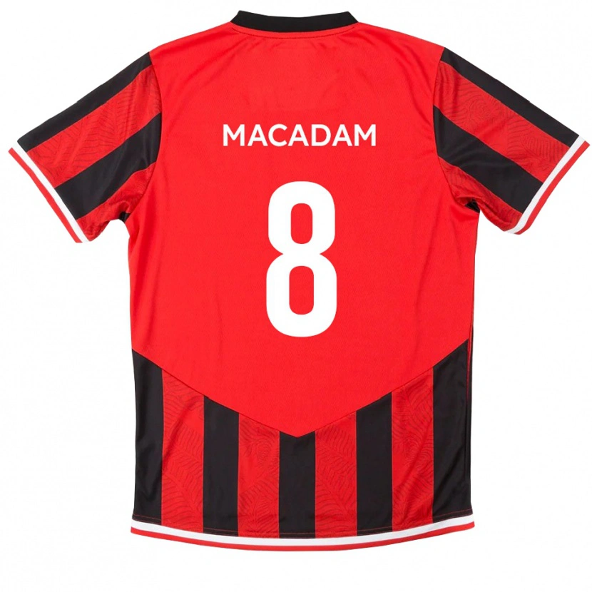 Danxen Dětské Harvey Macadam #8 Červená Černá Domů Hráčské Dresy 2025/26 Dres