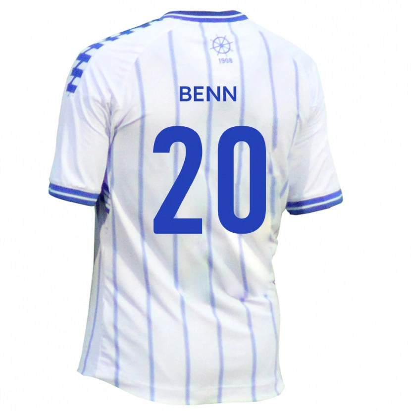 Danxen Dětské Jay Benn #20 Bílá Modrá Domů Hráčské Dresy 2025/26 Dres