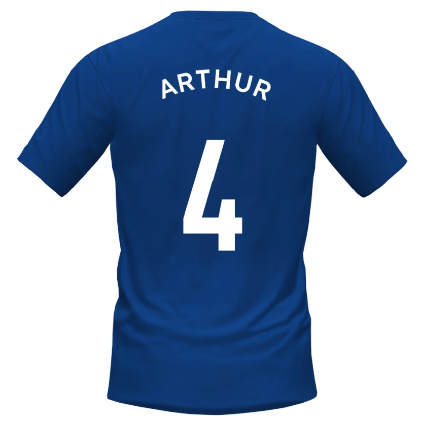 Danxen Dětské Festus Arthur #4 Modrá Bílá Domů Hráčské Dresy 2025/26 Dres