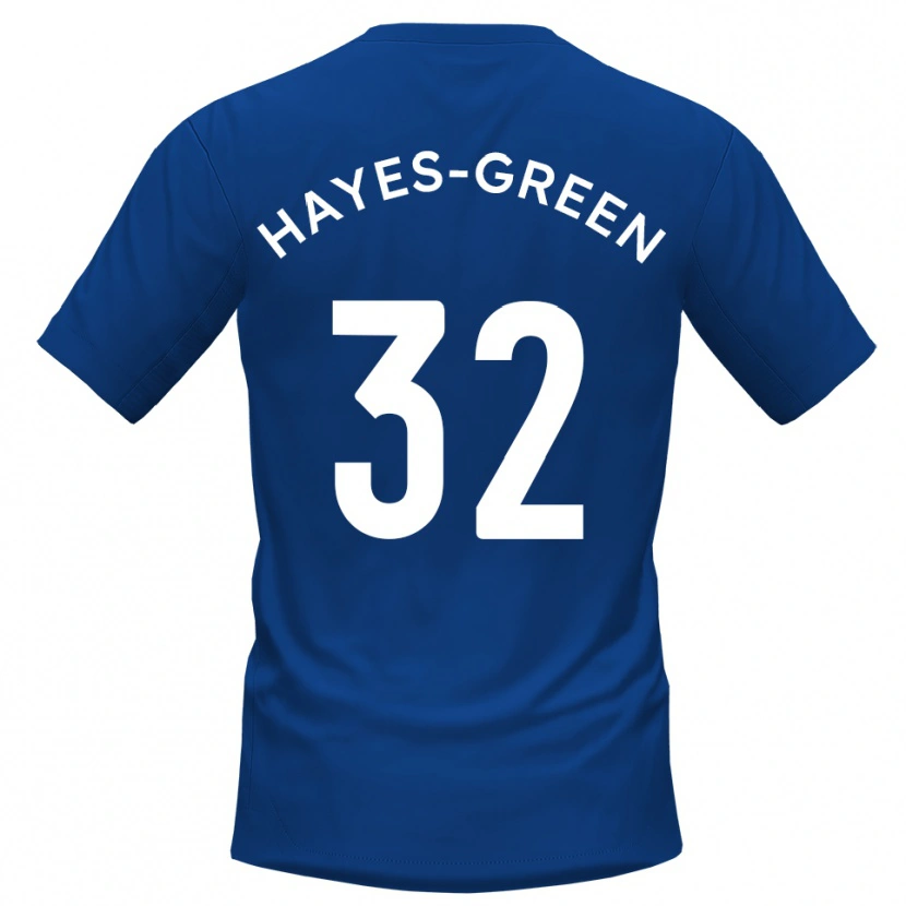 Danxen Dětské Charlie Hayes-Green #32 Modrá Bílá Domů Hráčské Dresy 2025/26 Dres