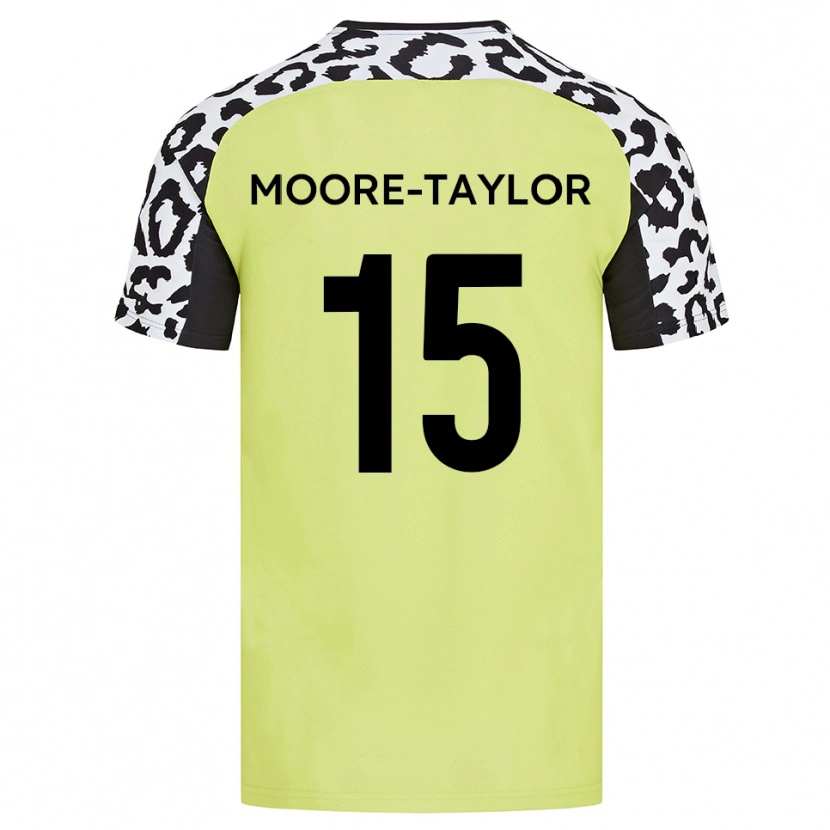 Danxen Dětské Jordan Moore-Taylor #15 Fluorescenční Žlutá Domů Hráčské Dresy 2025/26 Dres