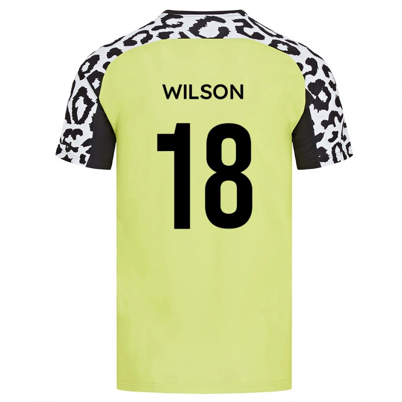 Danxen Dětské Kemall Wilson #18 Fluorescenční Žlutá Domů Hráčské Dresy 2025/26 Dres