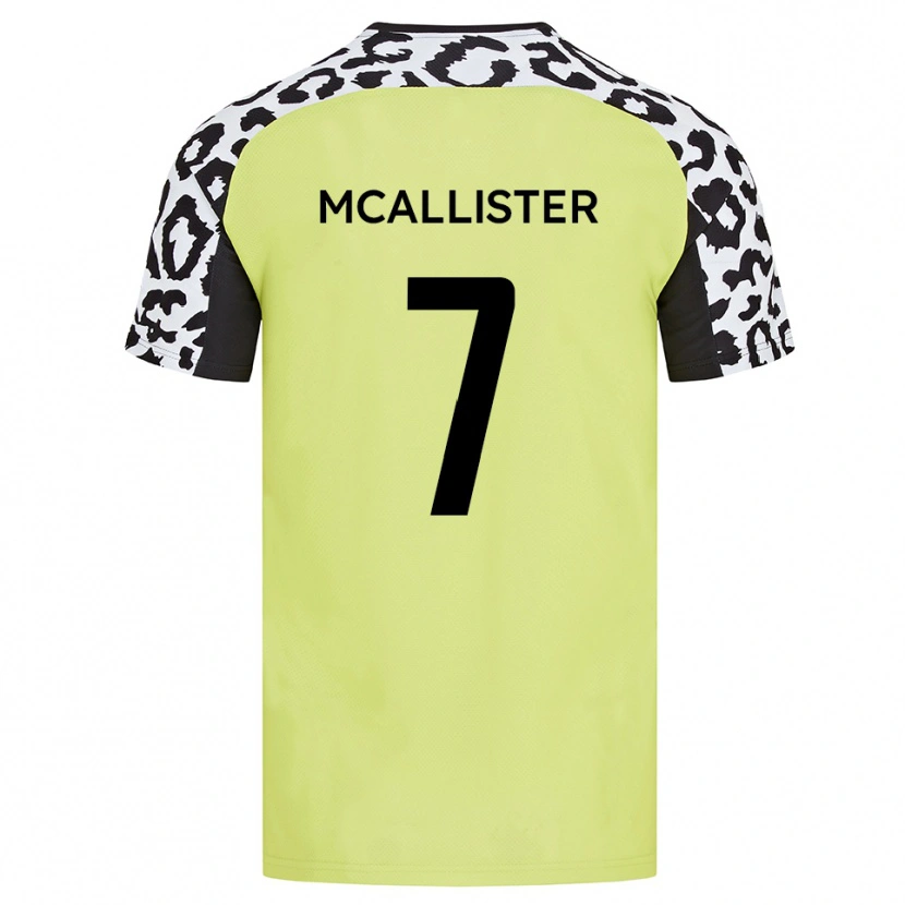 Danxen Dětské Kyle Mcallister #7 Fluorescenční Žlutá Domů Hráčské Dresy 2025/26 Dres