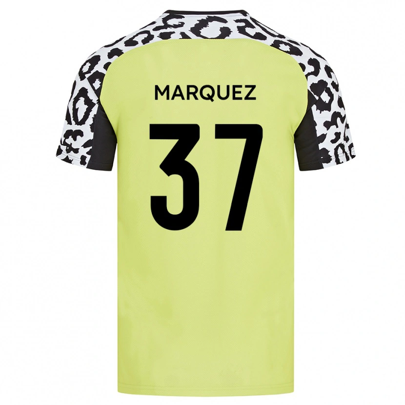 Danxen Dětské Jose Marquez #37 Fluorescenční Žlutá Domů Hráčské Dresy 2025/26 Dres
