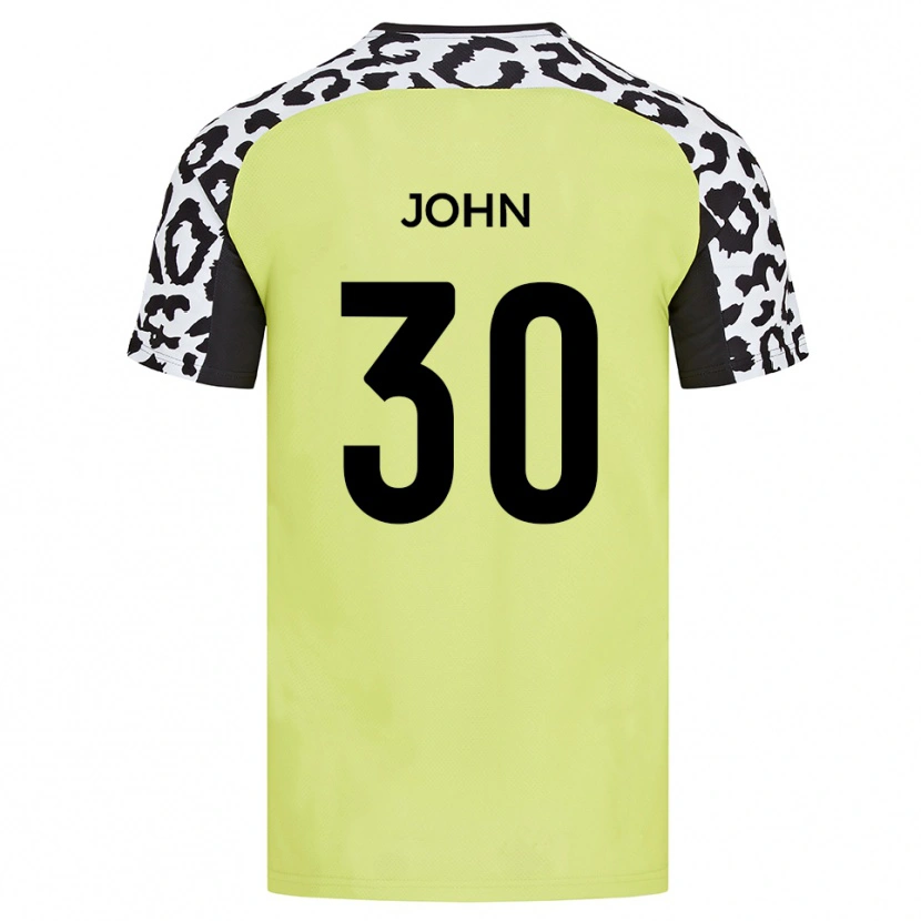 Danxen Dětské Dylan John #30 Fluorescenční Žlutá Domů Hráčské Dresy 2025/26 Dres